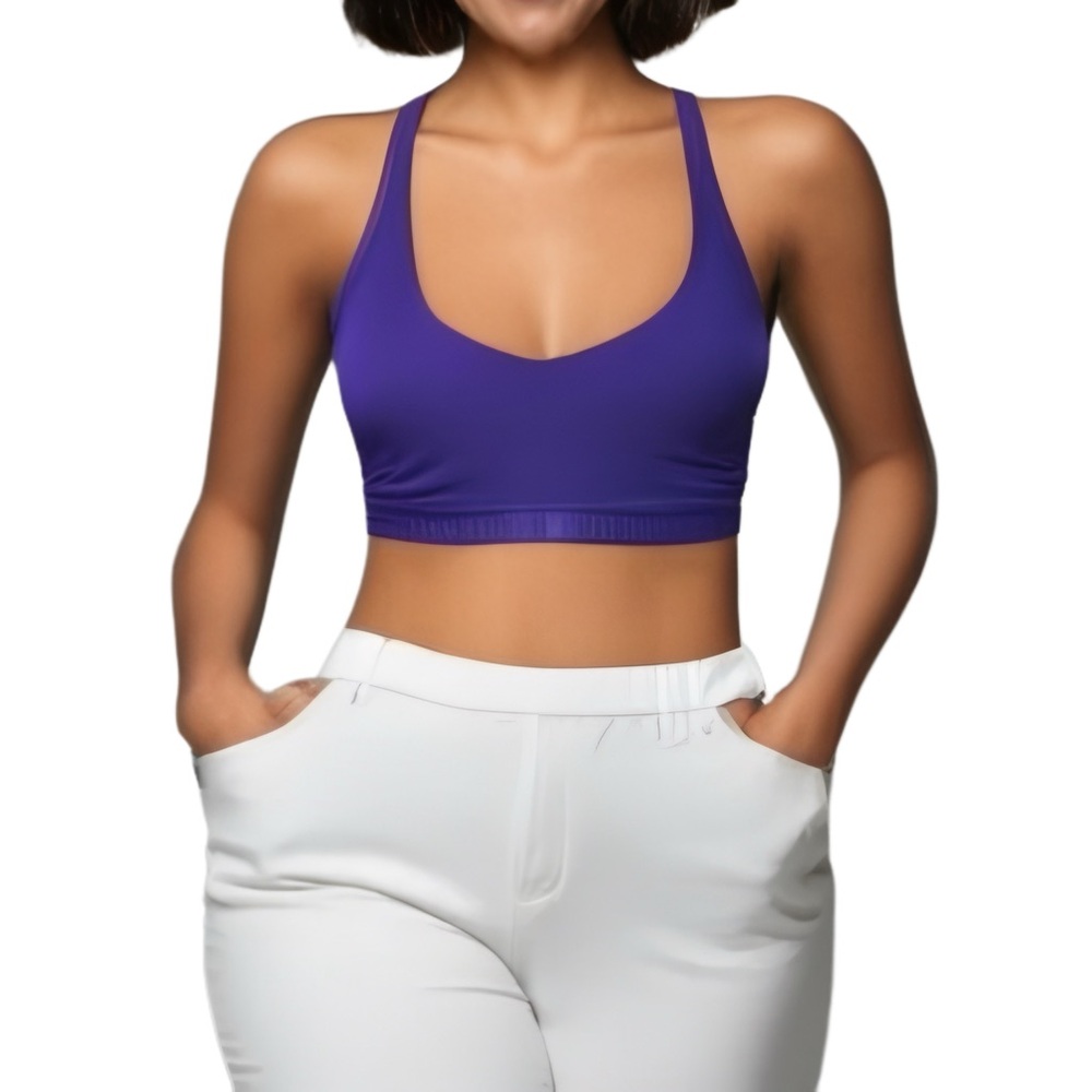 NWT - Under Armour Violet Low Impact compression Sports Bra - M